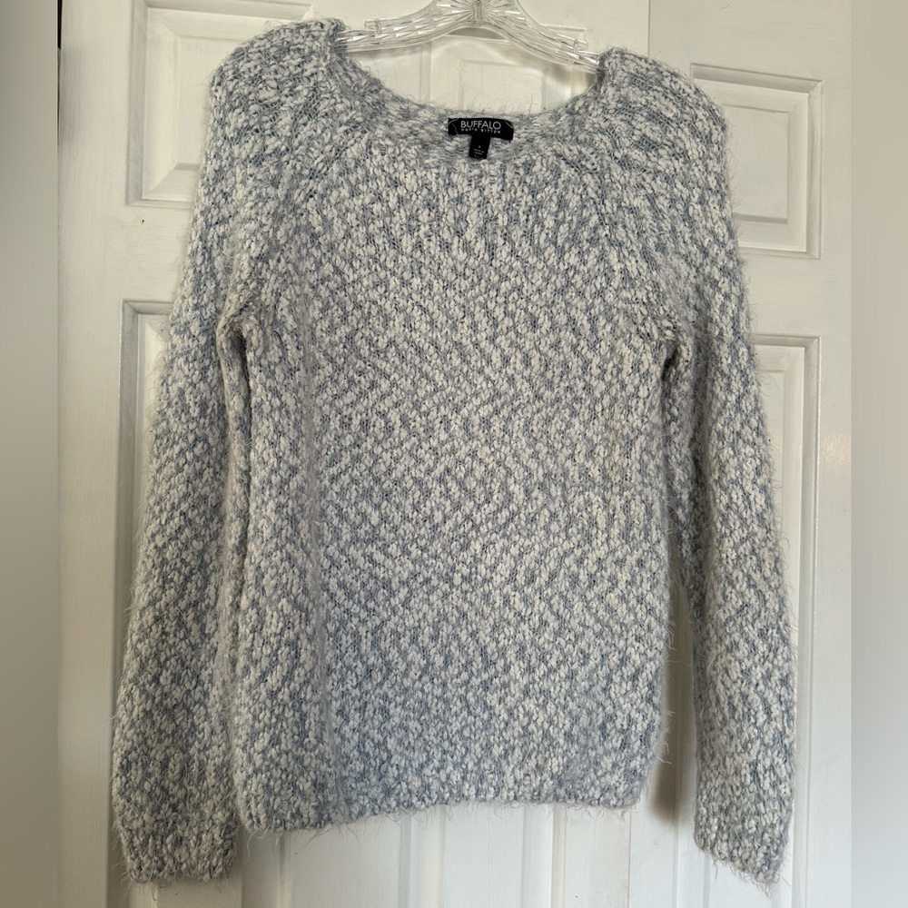 Buffalo Blue and White Sweater